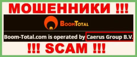 Остерегайтесь мошенников Boom-Total Com - наличие сведений о юридическом лице Caerus Group B.V. не сделает их добропорядочными