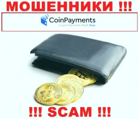 Будьте крайне осторожны, направление деятельности CoinPayments, Криптовалютный кошелек - это кидалово !!!