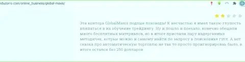 GlobalMaxis - это ЛОХОТРОНЩИКИ ! Рассуждение наивного клиента у которого трудности с возвращением финансовых средств