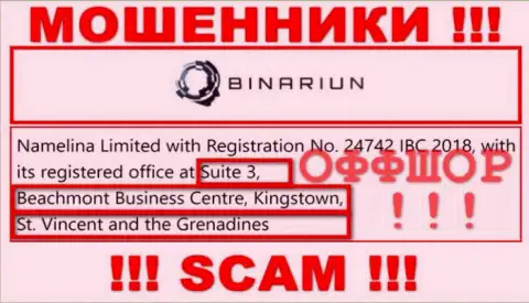 Совместно работать с конторой Binariun Net не нужно - их оффшорный юридический адрес - Suite 3, Beachmont Business Centre, Kingstown, St. Vincent and the Grenadines (информация позаимствована информационного ресурса)
