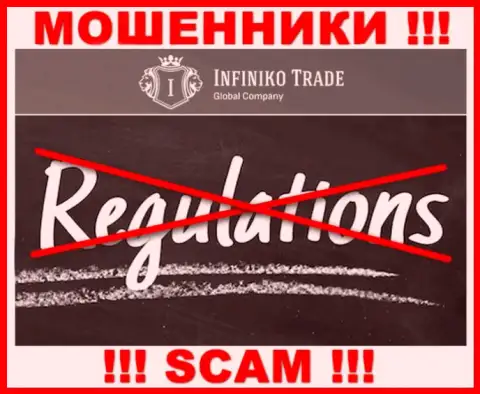 Infiniko Trade без проблем сольют ваши депозиты, у них нет ни лицензии, ни регулятора