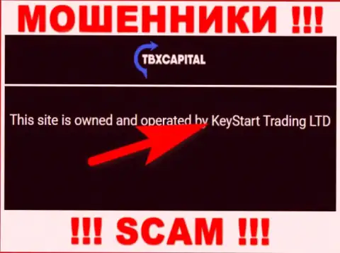 Кидалы TBXCapital не прячут свое юридическое лицо - это KeyStart Trading LTD