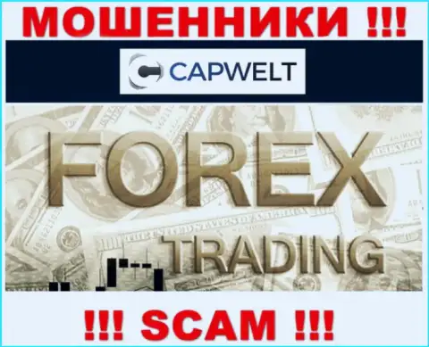Форекс - это сфера деятельности мошеннической организации CapWelt