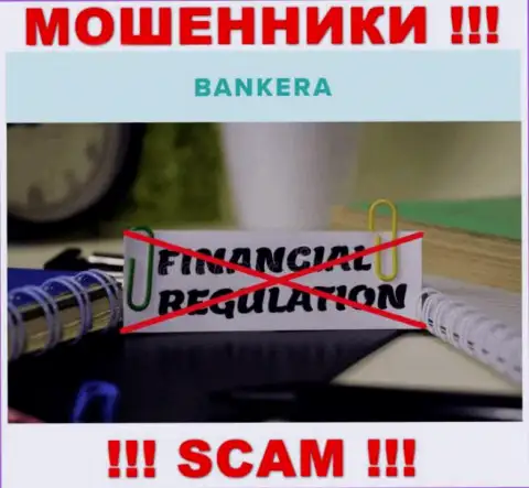 Найти сведения о регуляторе жуликов Bankera нереально - его попросту НЕТ !!!