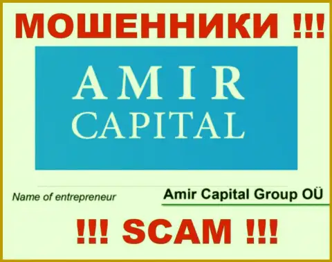 Амир Капитал Групп ОЮ - это организация, управляющая интернет-мошенниками Амир Капитал