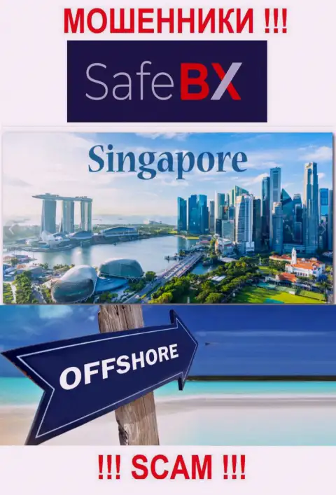 Singapore - офшорное место регистрации мошенников SafeBX Com, опубликованное на их информационном сервисе
