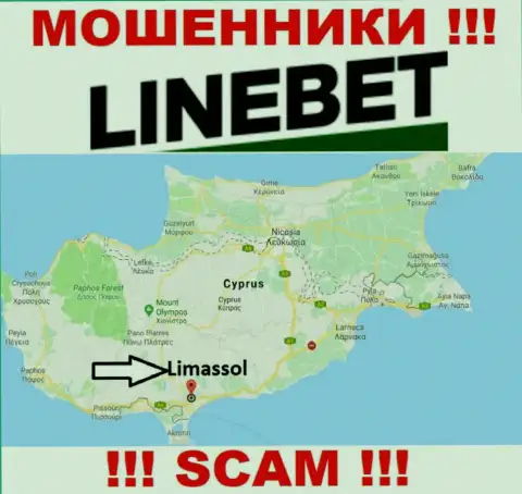 Отсиживаются internet кидалы ЛайнБет в оффшоре  - Cyprus, Limassol, будьте крайне бдительны !!!