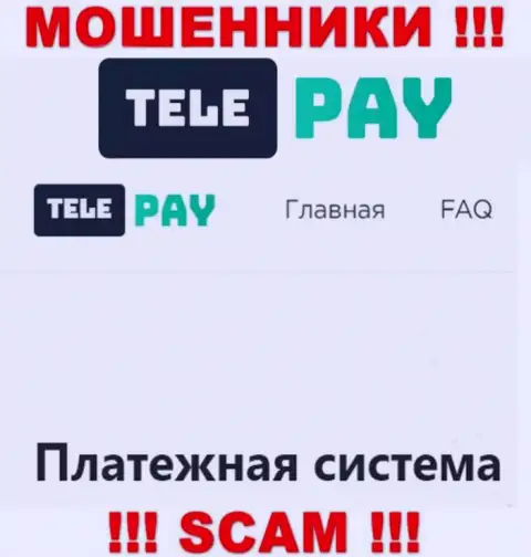 Основная работа Tele Pay - это Платежная система, будьте очень бдительны, прокручивают делишки противозаконно