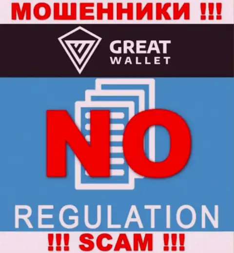 Отыскать информацию о регуляторе мошенников GreatWallet нереально - его нет !
