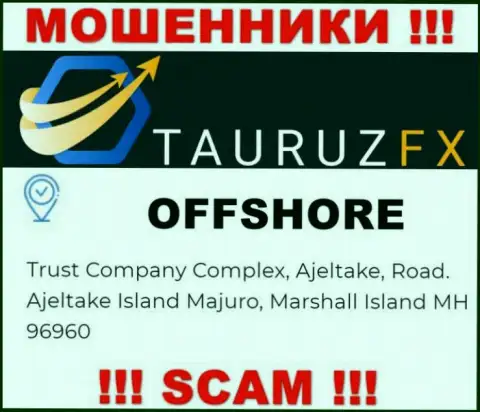 С конторой Tauruz FX не рекомендуем совместно сотрудничать, т.к. их адрес регистрации в оффшорной зоне - Траст Компани Комплекс, Аджелтейк Роад, Аджелтейк Исланд, Маджуро, Маршалловы острова МХ96960