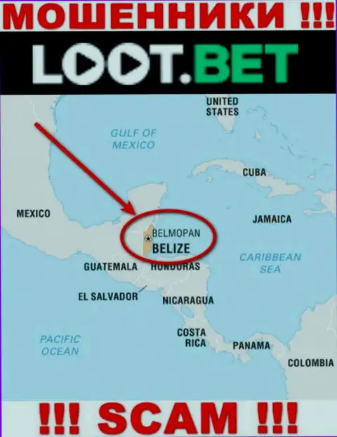 Избегайте взаимодействия с интернет разводилами Loot Bet, Belize - их офшорное место регистрации