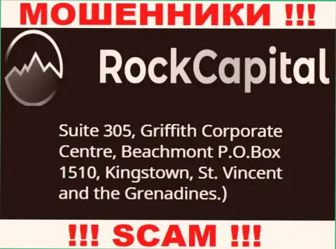 За лишение денег людей мошенникам РокКапитал точно ничего не будет, т.к. они скрылись в оффшорной зоне: Suite 305 Griffith Corporate Centre, Kingstown, P.O. Box 1510 Beachmout Kingstown, St. Vincent and the Grenadines