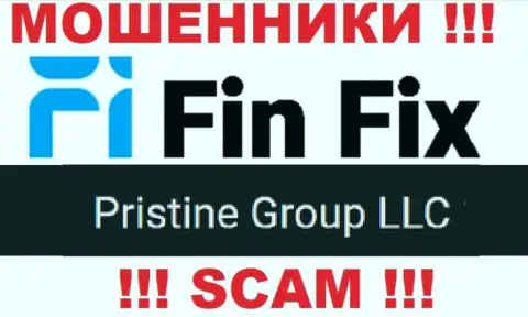 Юр. лицо, владеющее интернет-мошенниками Fin Fix - это Pristine Group LLC
