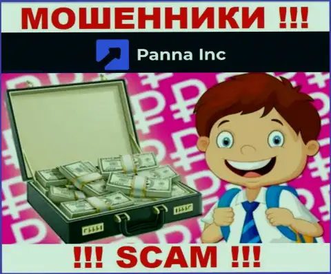 Panna Inc ни копейки Вам не позволят вывести, не оплачивайте никаких комиссионных сборов