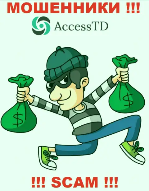 На требования аферистов из дилинговой организации AccessTD Org оплатить налог для возвращения денежных вложений, отвечайте отрицательно