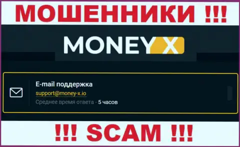 Не контактируйте с мошенниками Money X через их адрес электронной почты, указанный у них на портале - оставят без денег