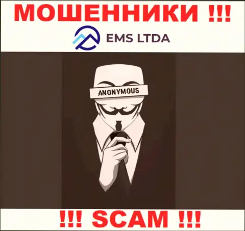 Начальство EMS LTDA в тени, у них на официальном web-ресурсе о себе информации нет
