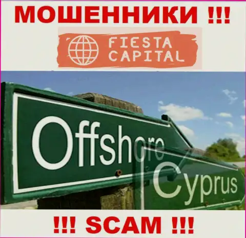 Оффшорные интернет мошенники ФиестаКапитал прячутся вот здесь - Cyprus