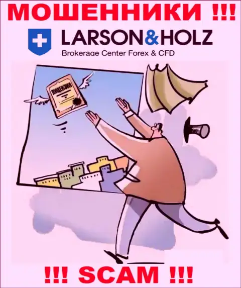 Larson Holz Ltd - это сомнительная компания, потому что не имеет лицензии на осуществление деятельности