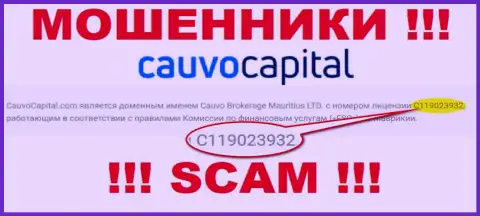 Мошенники Cauvo Capital нагло дурят доверчивых клиентов, хотя и предоставили лицензию на веб-сервисе