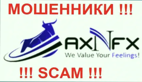 Лого мошеннического Форекс брокера Axn FX
