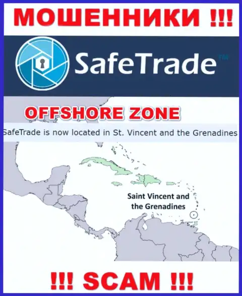 Организация Сейф Трейд ворует финансовые активы клиентов, расположившись в офшоре - St. Vincent and the Grenadines