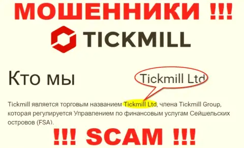 Остерегайтесь мошенников Tickmill - присутствие инфы о юр лице Tickmill Group не делает их добропорядочными